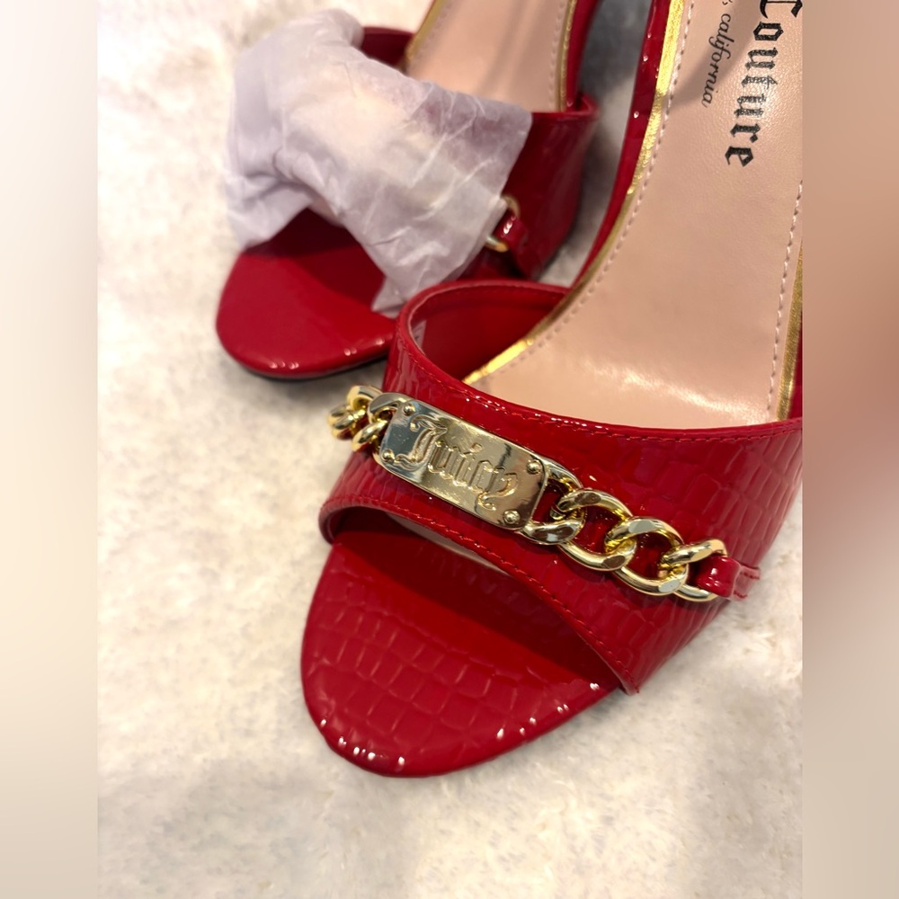 Juicy Couture Women's Red Heels 8M